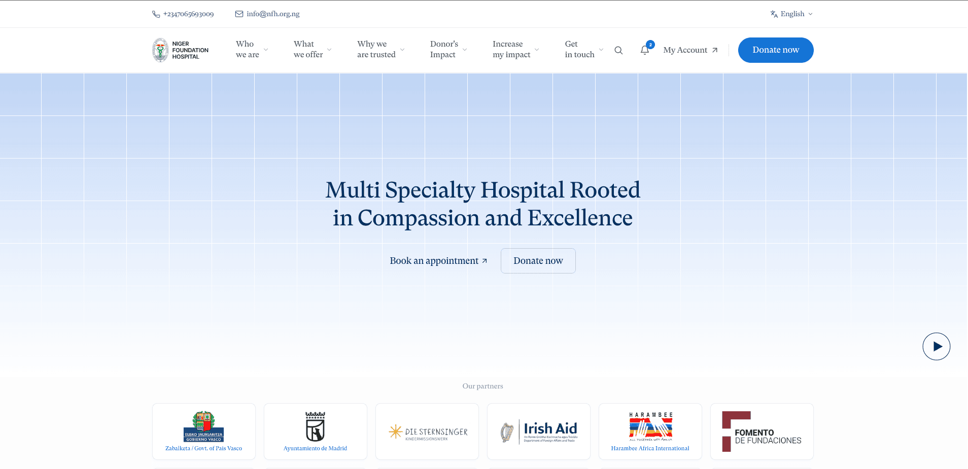 Niger Foundation Hospital screenshot